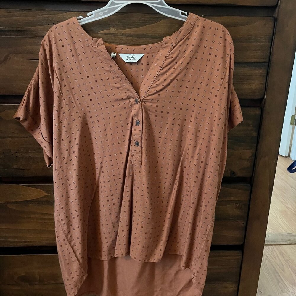 Bridge and Burn - Lorre Blouse / Polka Pieces - XL UNWORN